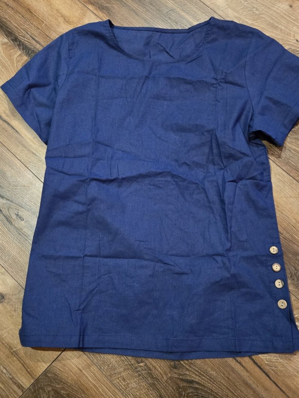 2 Tops 1 Dress Size Medium Satin Blouse, Navy Blue Linen Top, Sage Smocked Dress